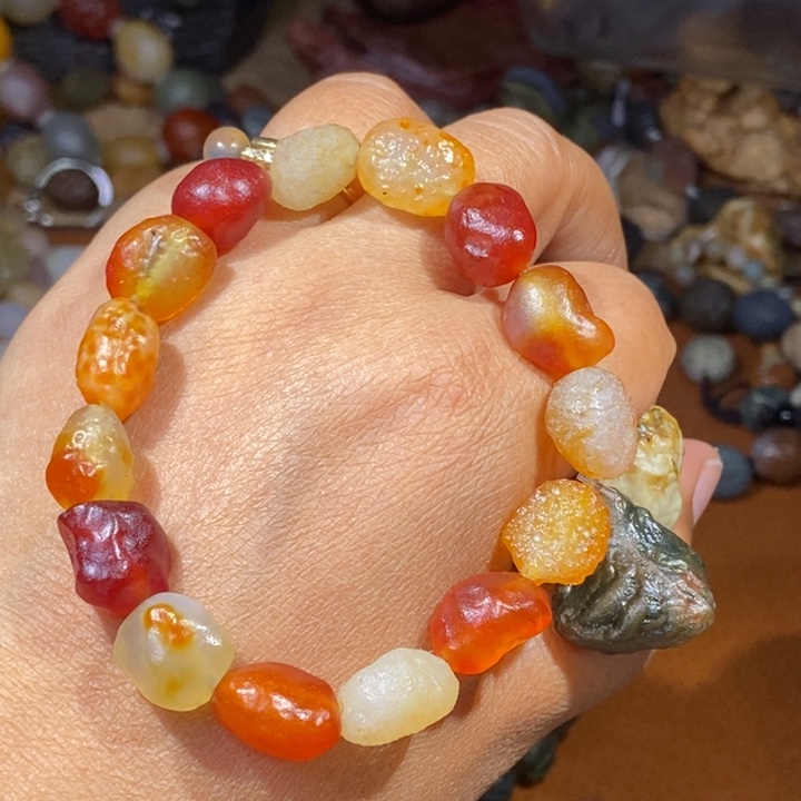 玛瑙/玉髓珠宝半成品未镶嵌淡*