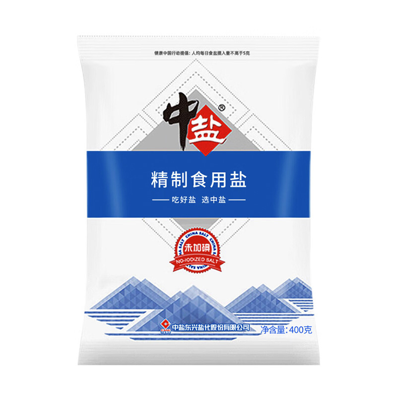中盐未加碘精制盐400g