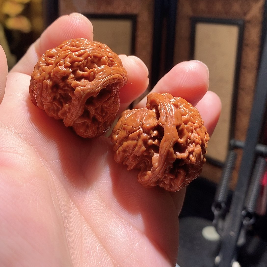 文玩核桃把件42王勇蛇头全品