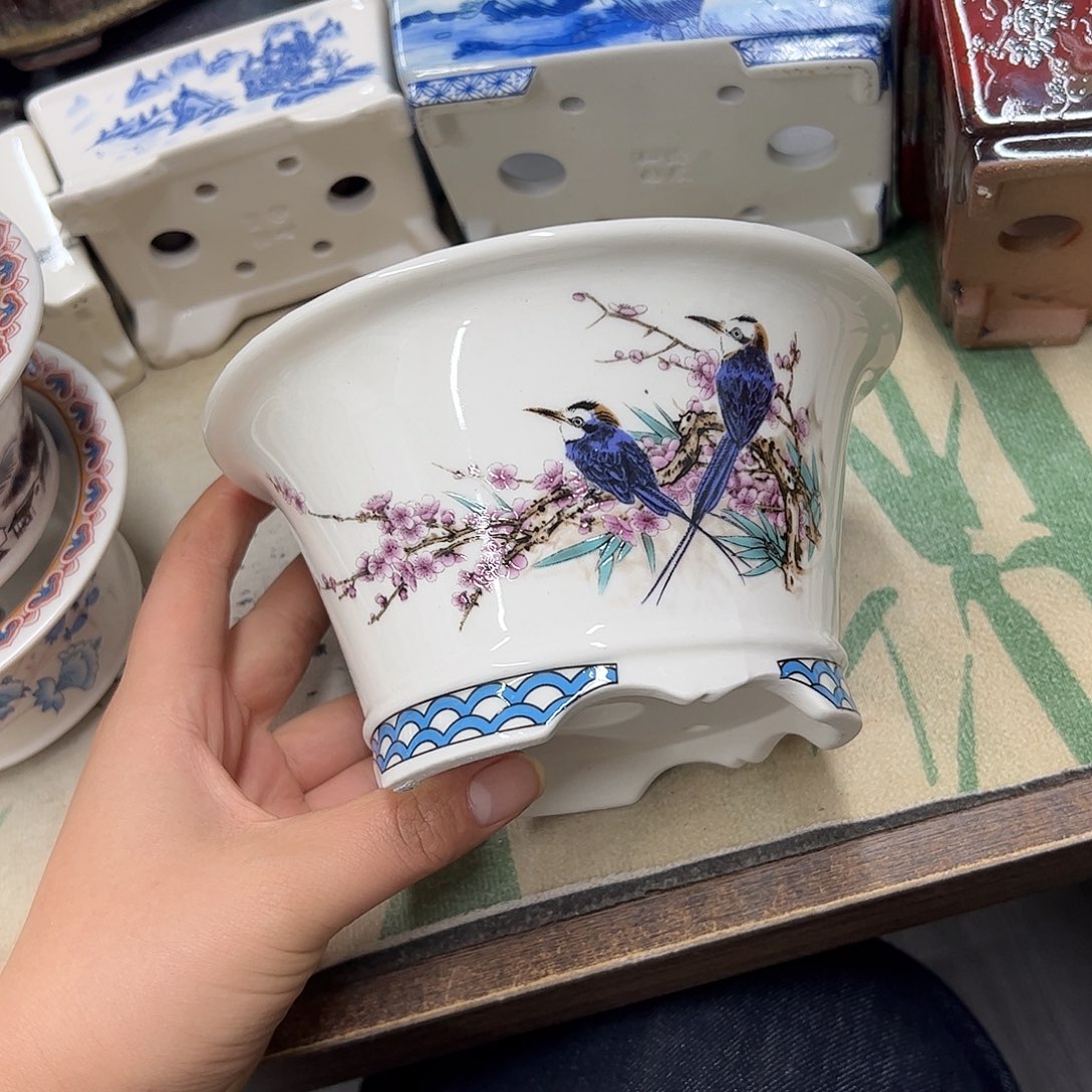 花盆紫砂755号瑕疵15/8cm