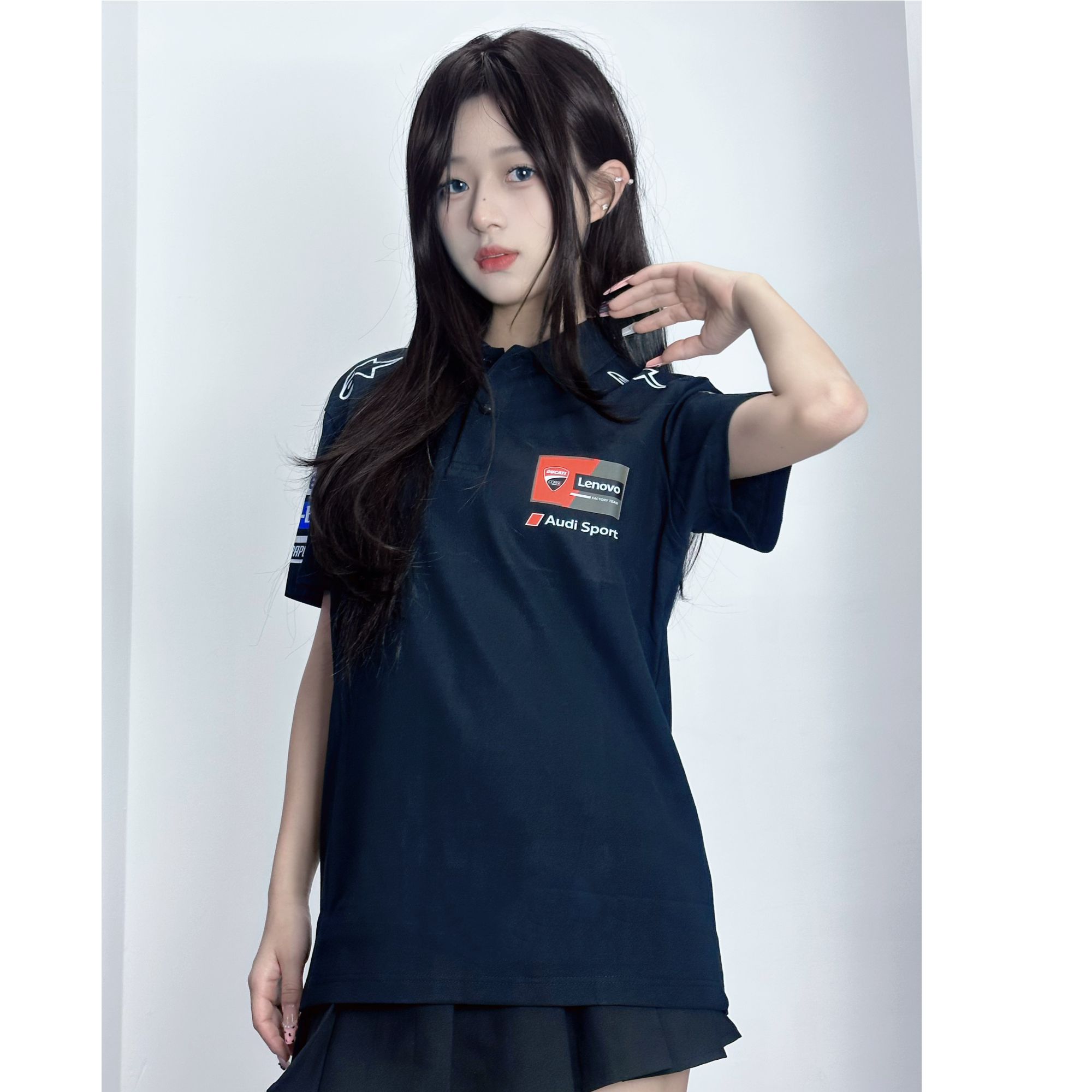 杜卡迪DUCATI GP 厂队A星联名摩托车骑行POLO衫男女短袖T恤