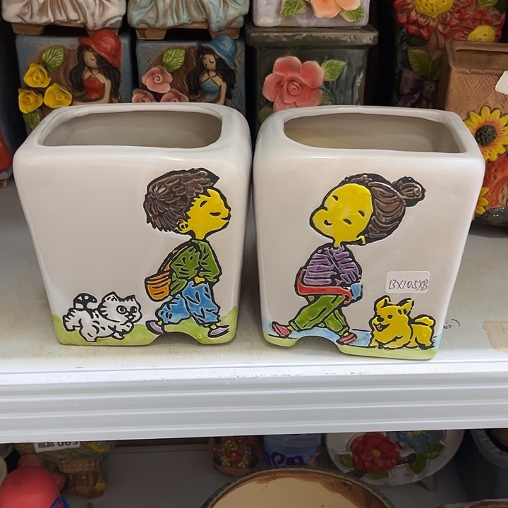 粗陶材质多肉花盆