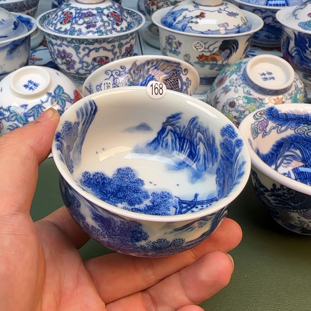景德镇手工手绘茶具168