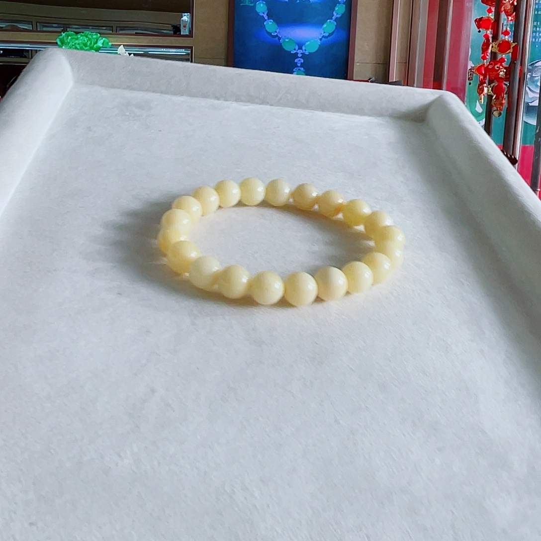 未镶嵌蜜蜡手链蜜蜡