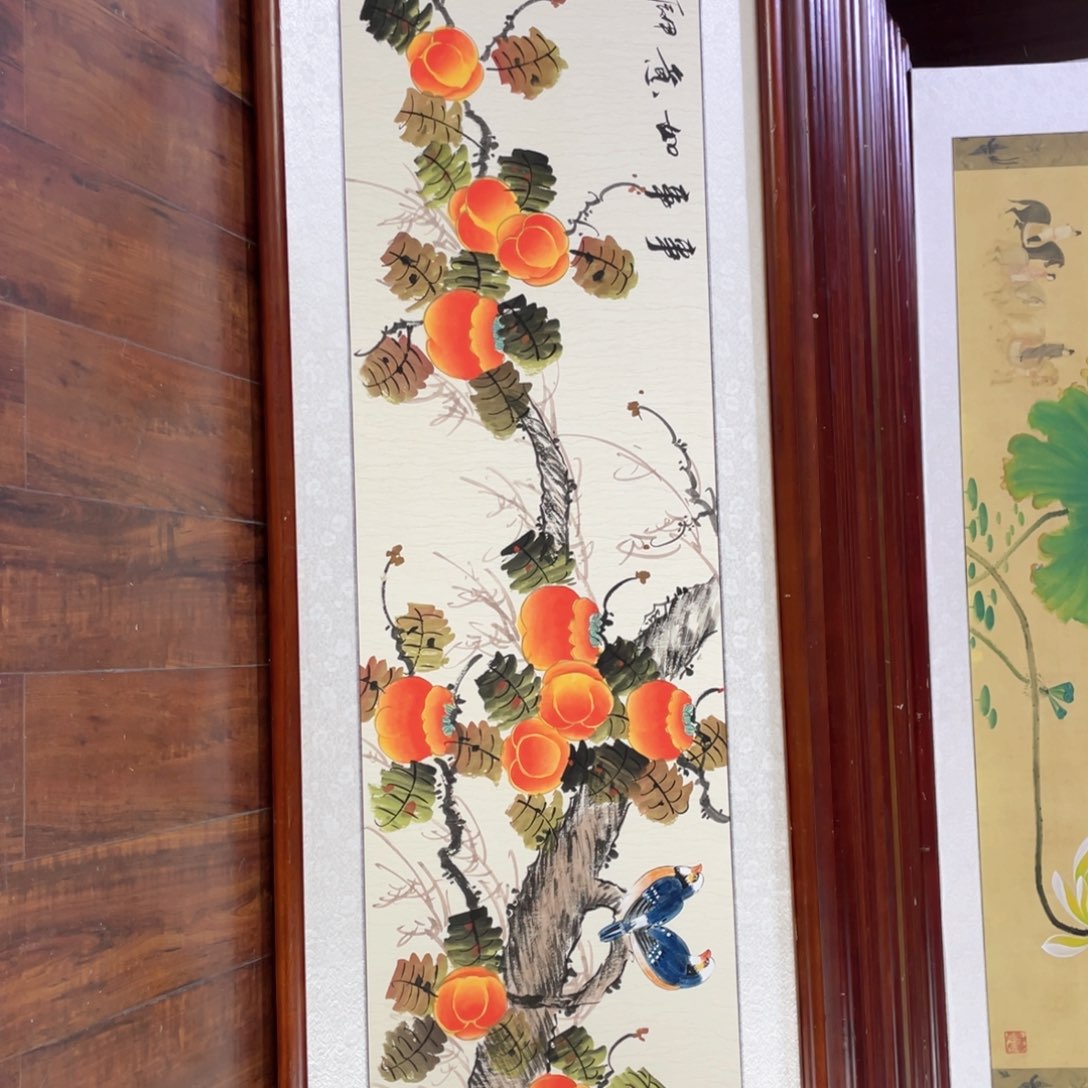 国画带框尺寸48*163厘米