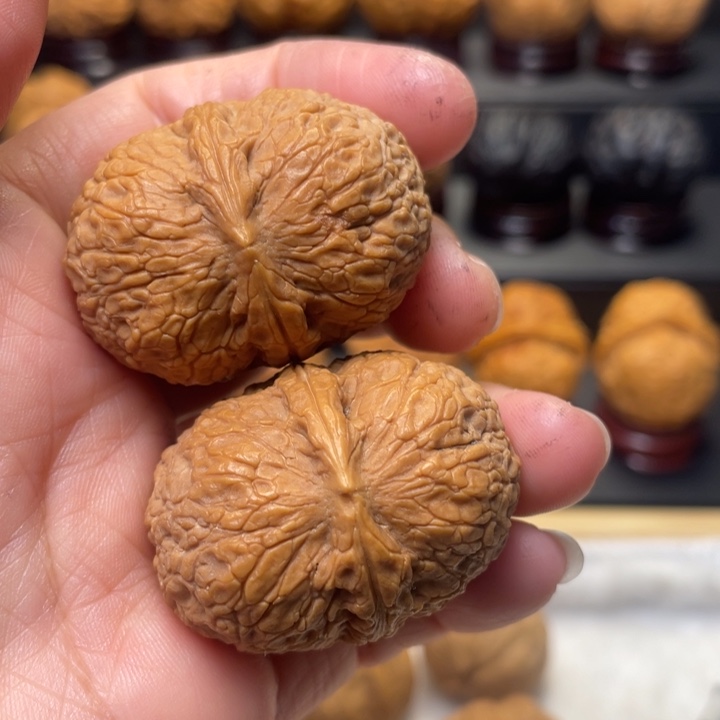 把件文玩核桃花生元宝3Y