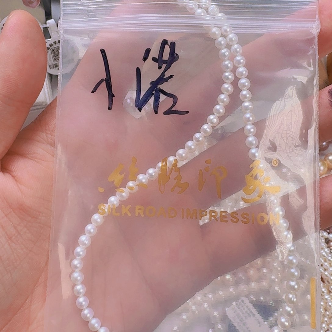 淡水珍珠颈饰银S925镶嵌
