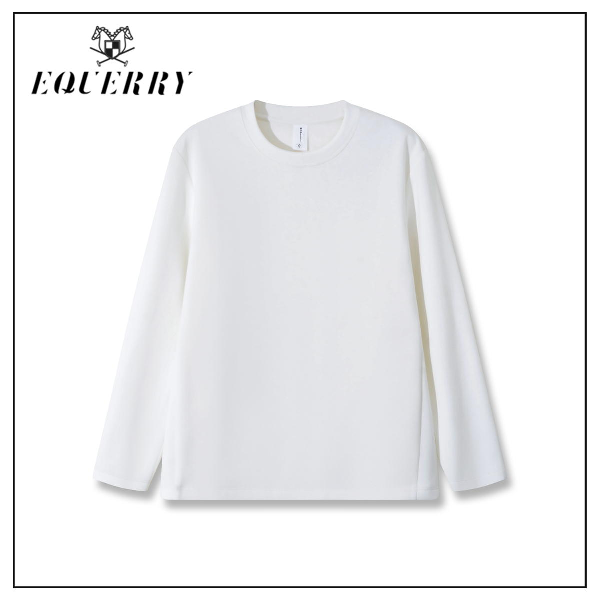 内里夹鹅绒圆领纯色加厚男装打底【EQUERRY】-W211