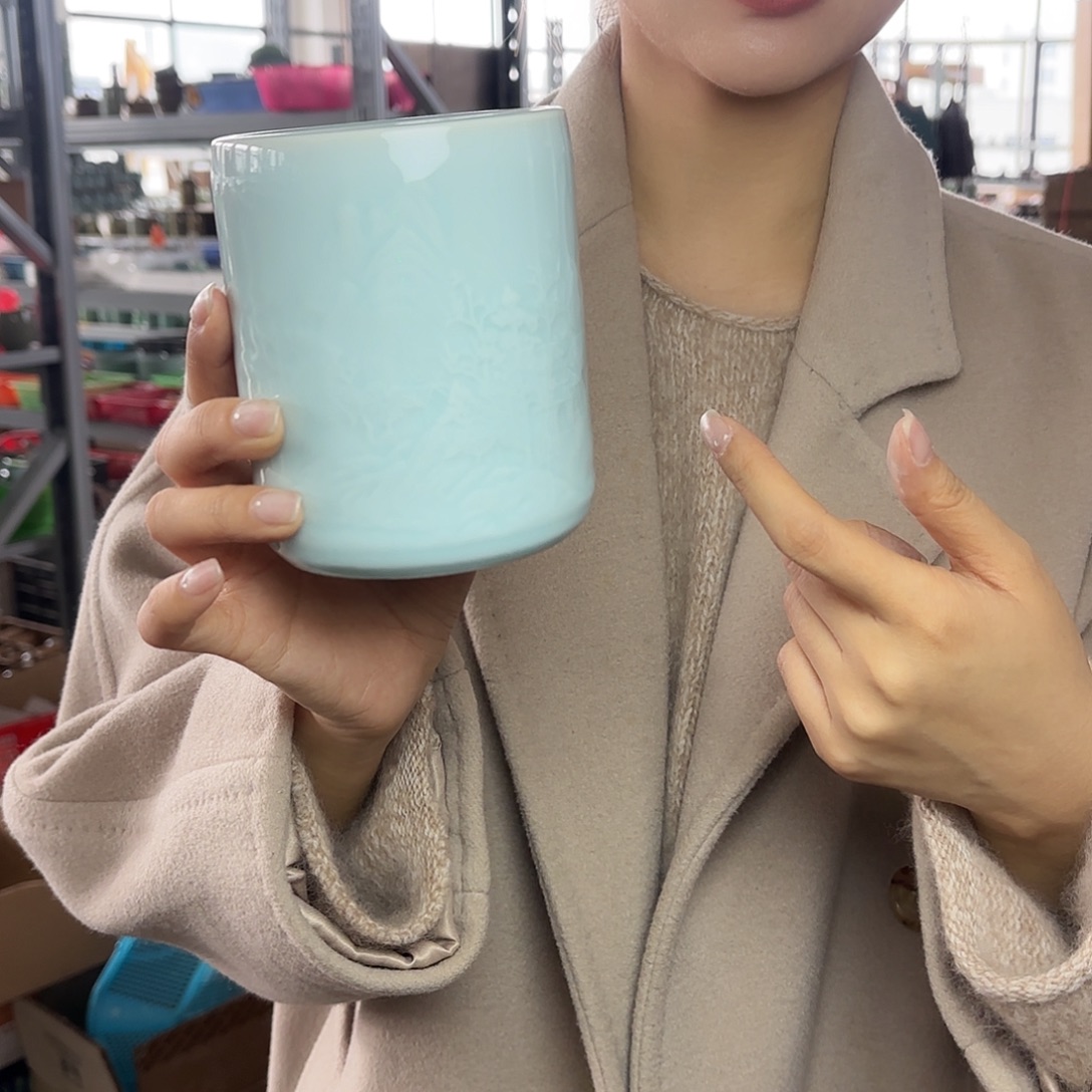 龙泉云间青瓷小米茶器