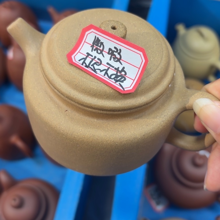 茶壶紫砂宜兴原矿墨绿泥