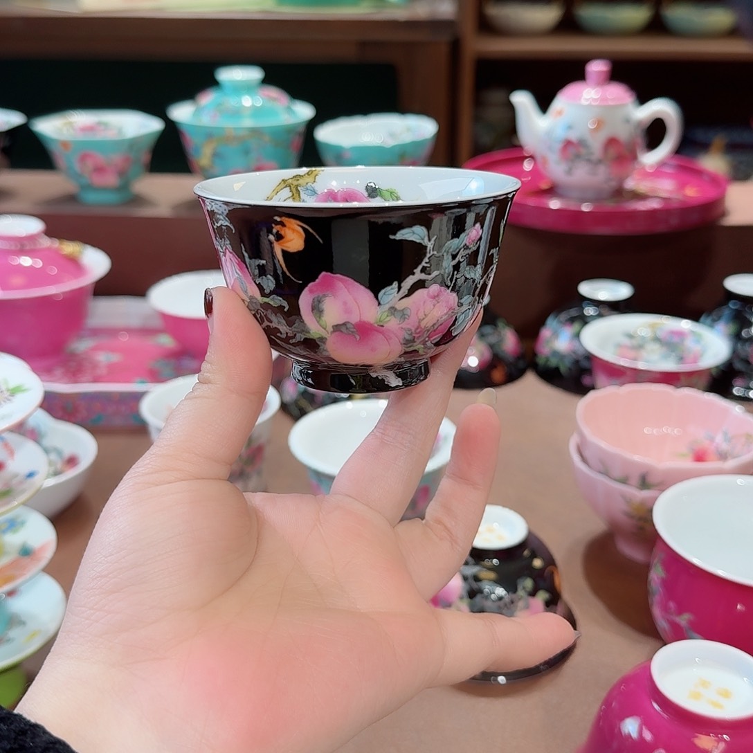 珐琅彩主人杯茶具套装