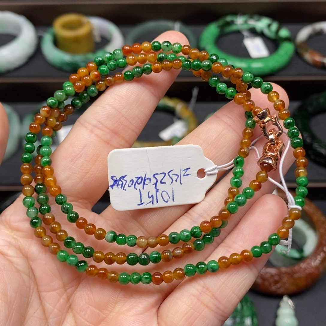 翡翠颈饰未镶嵌项链25号