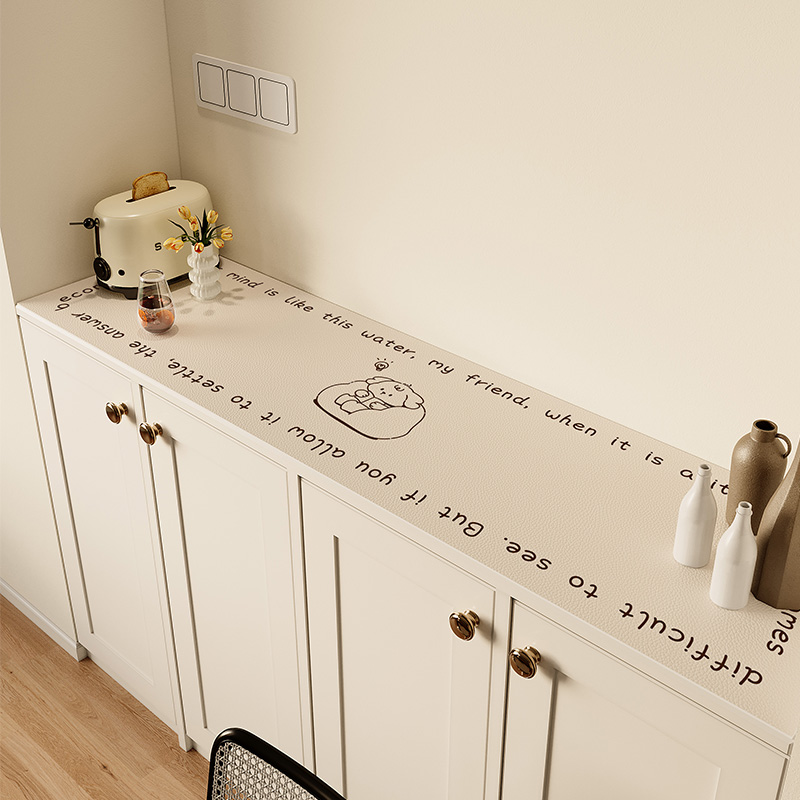 电视柜鞋柜台面保护垫免洗防水防油玄关垫轻奢高级感餐边柜防脏垫