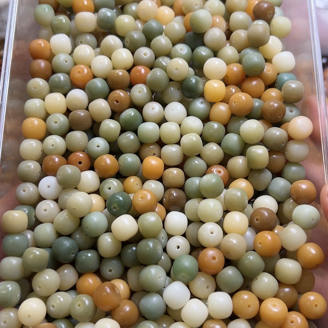 菩提根/象牙果吊坠卡12牛油果桶珠100颗