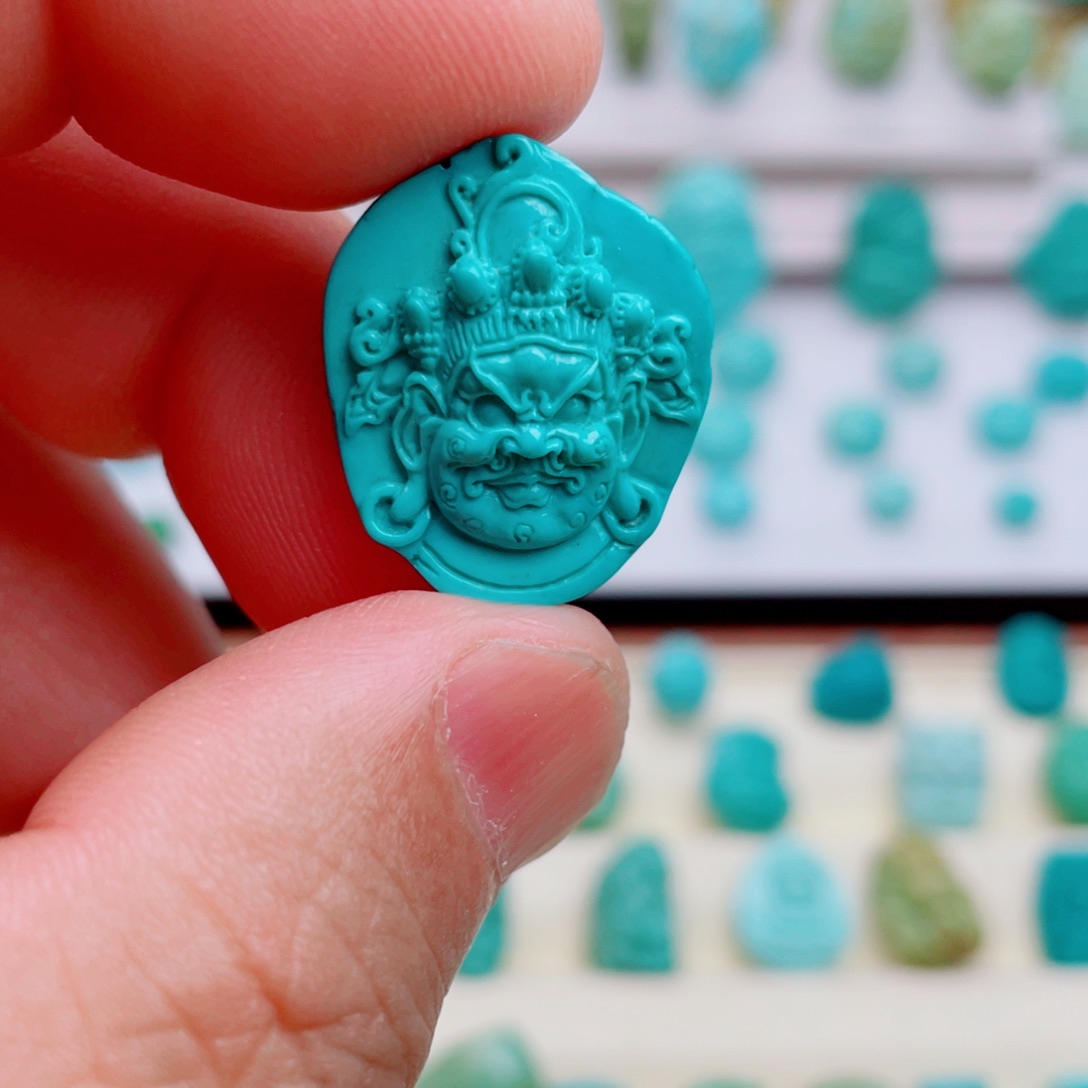 绿松石未镶嵌吊坠(不含链)