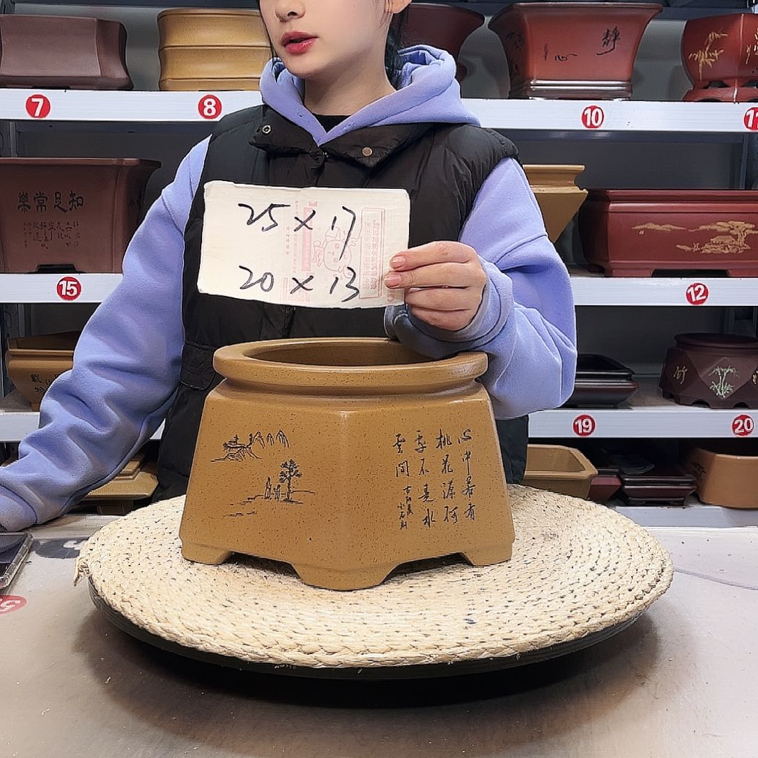 紫砂花盆紫砂花盆