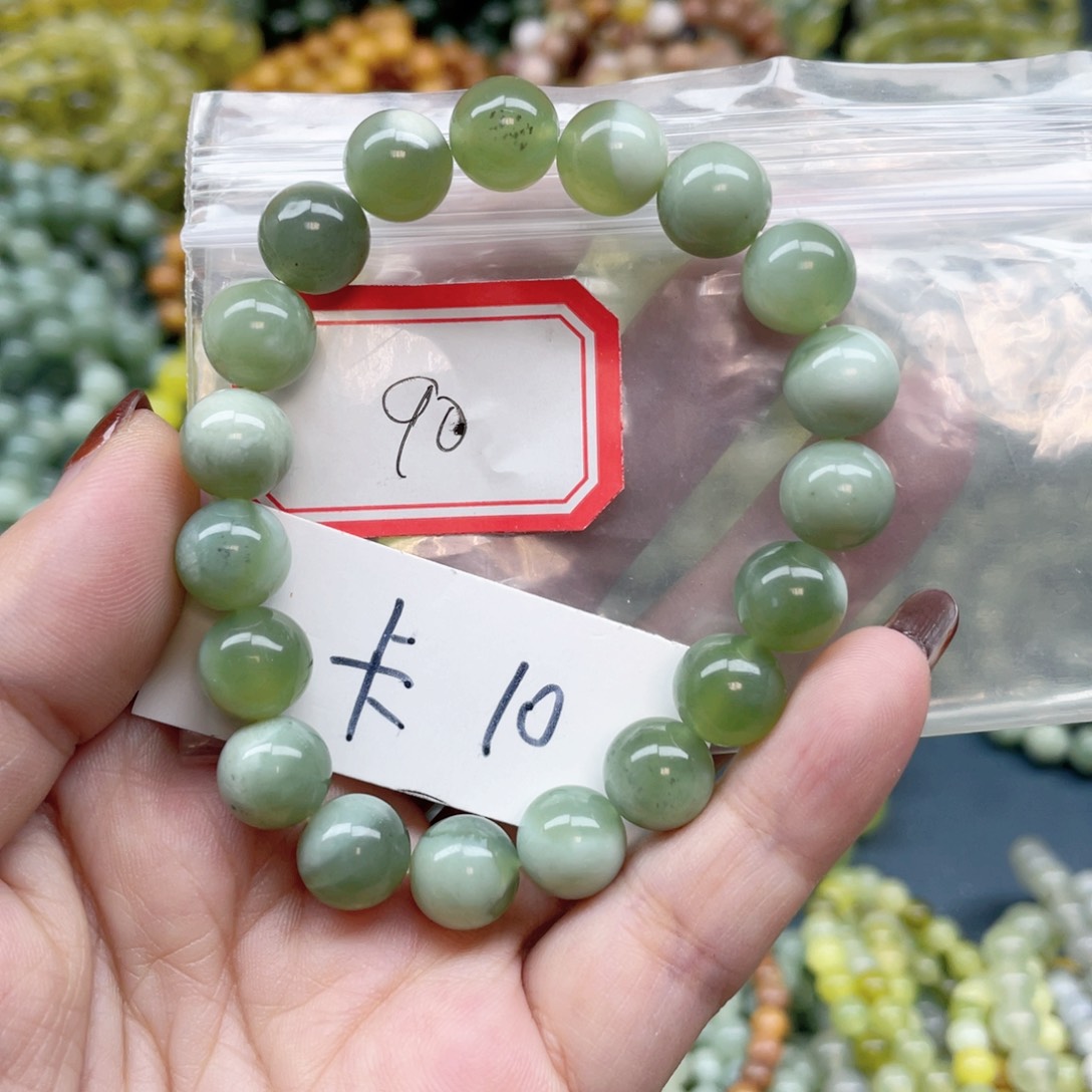 未镶嵌蛇纹石玉手链