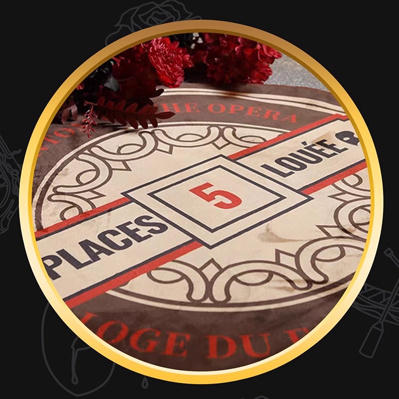 “从原著到舞台”系列之《剧院魅影》5号包厢圆形地垫 | 直径100cm