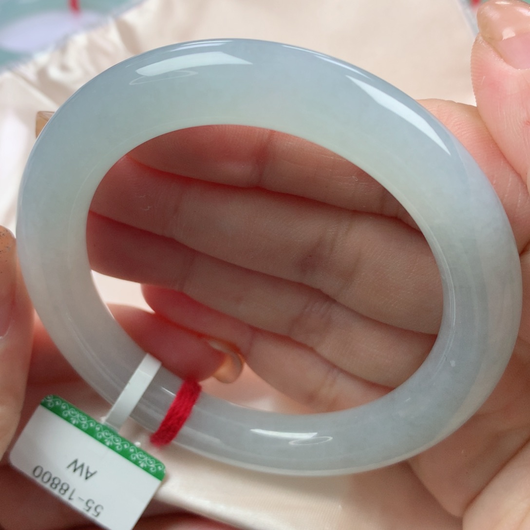 未镶嵌手镯翡翠缅甸天然翡翠55圈