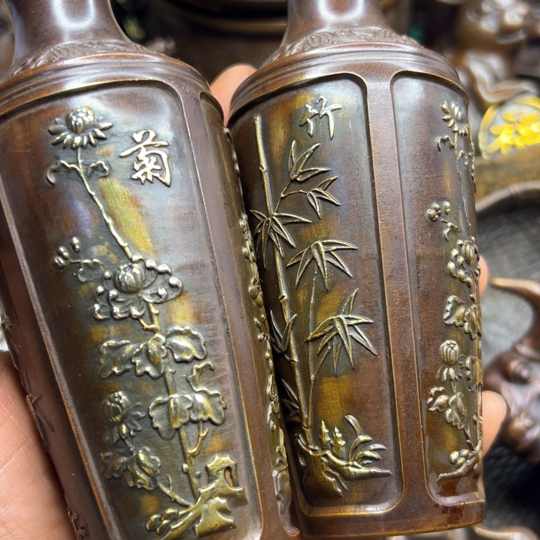 铜摆件欢迎欢迎你