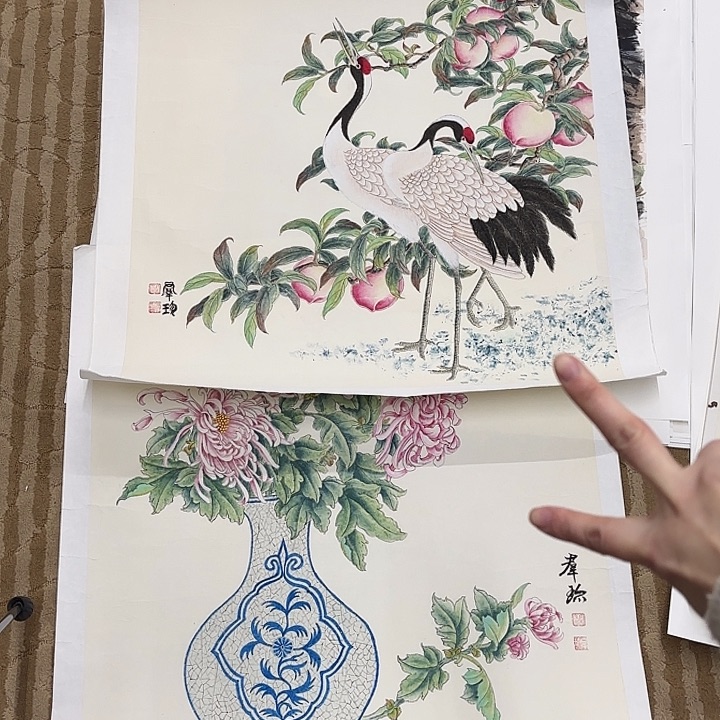 国画啊*?花鸟等的繁殖和繁殖技术等