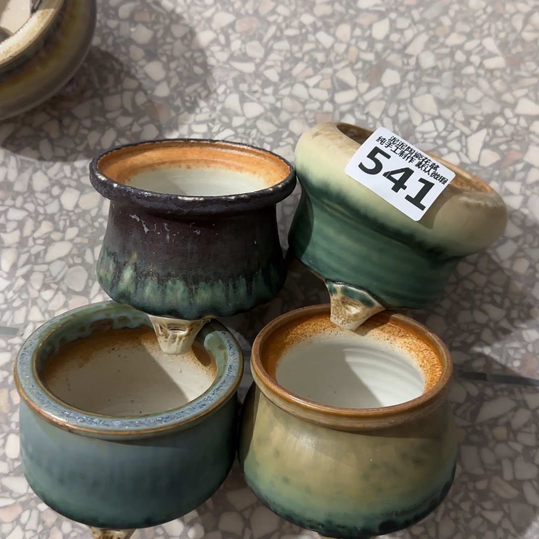 瓷片景德镇手工花盆