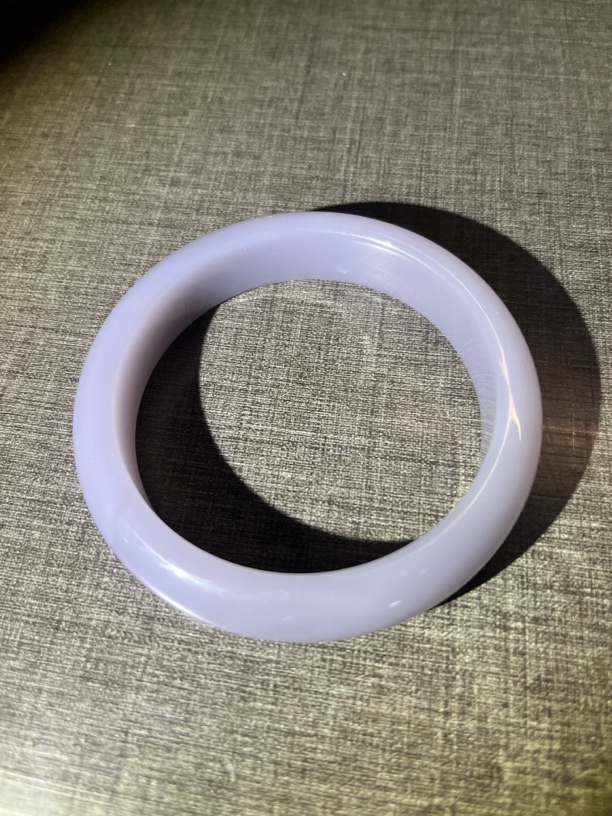 YS0337冰烟紫圈口62mm手镯（无礼盒）