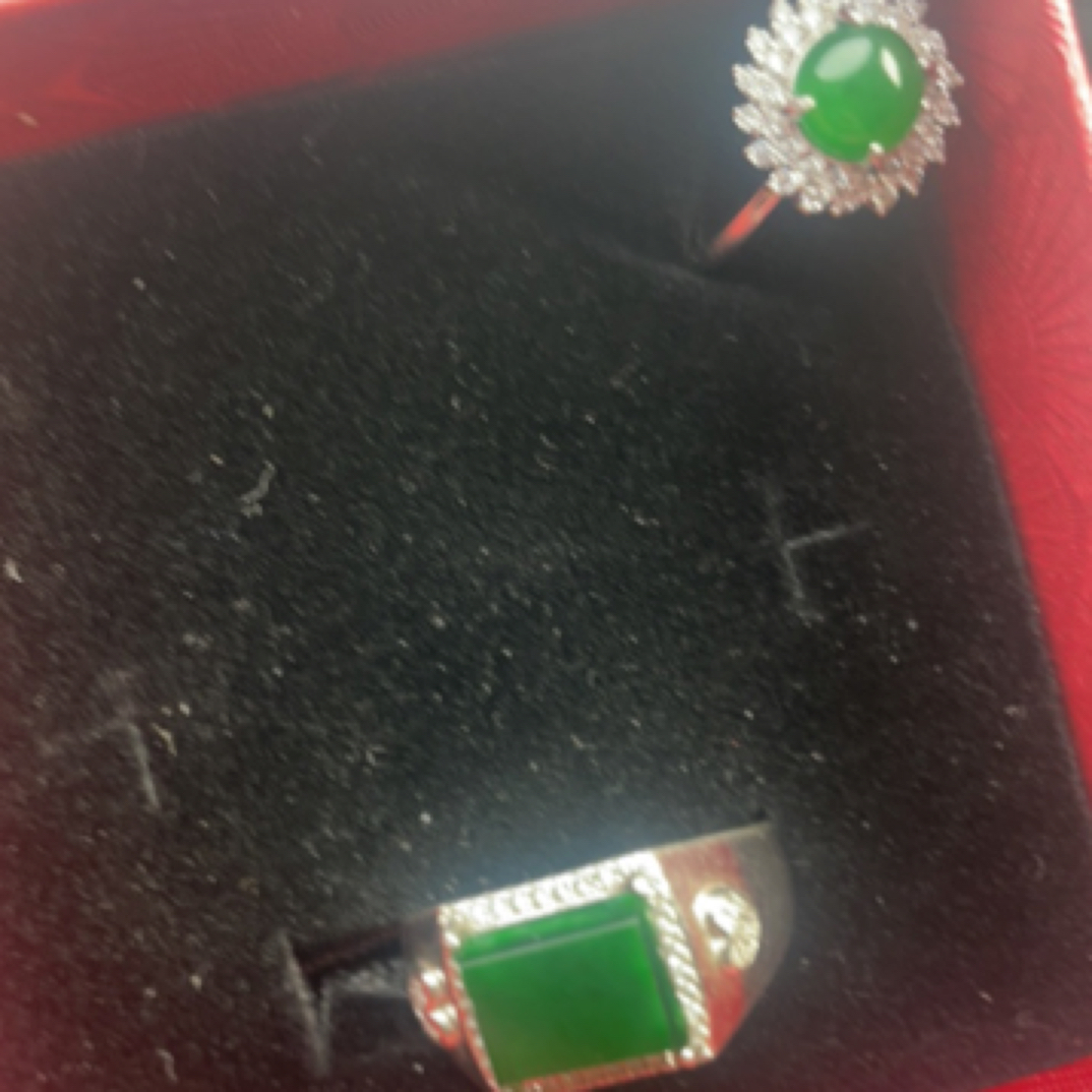 天然翡翠饰品戒指