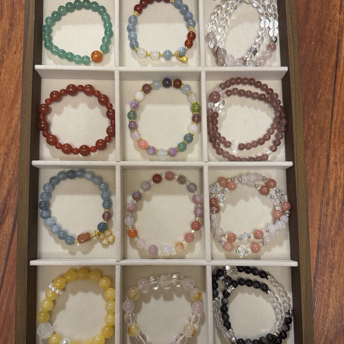 水晶 玛瑙 玉髓 天然石手串 29.9 NO退NO换