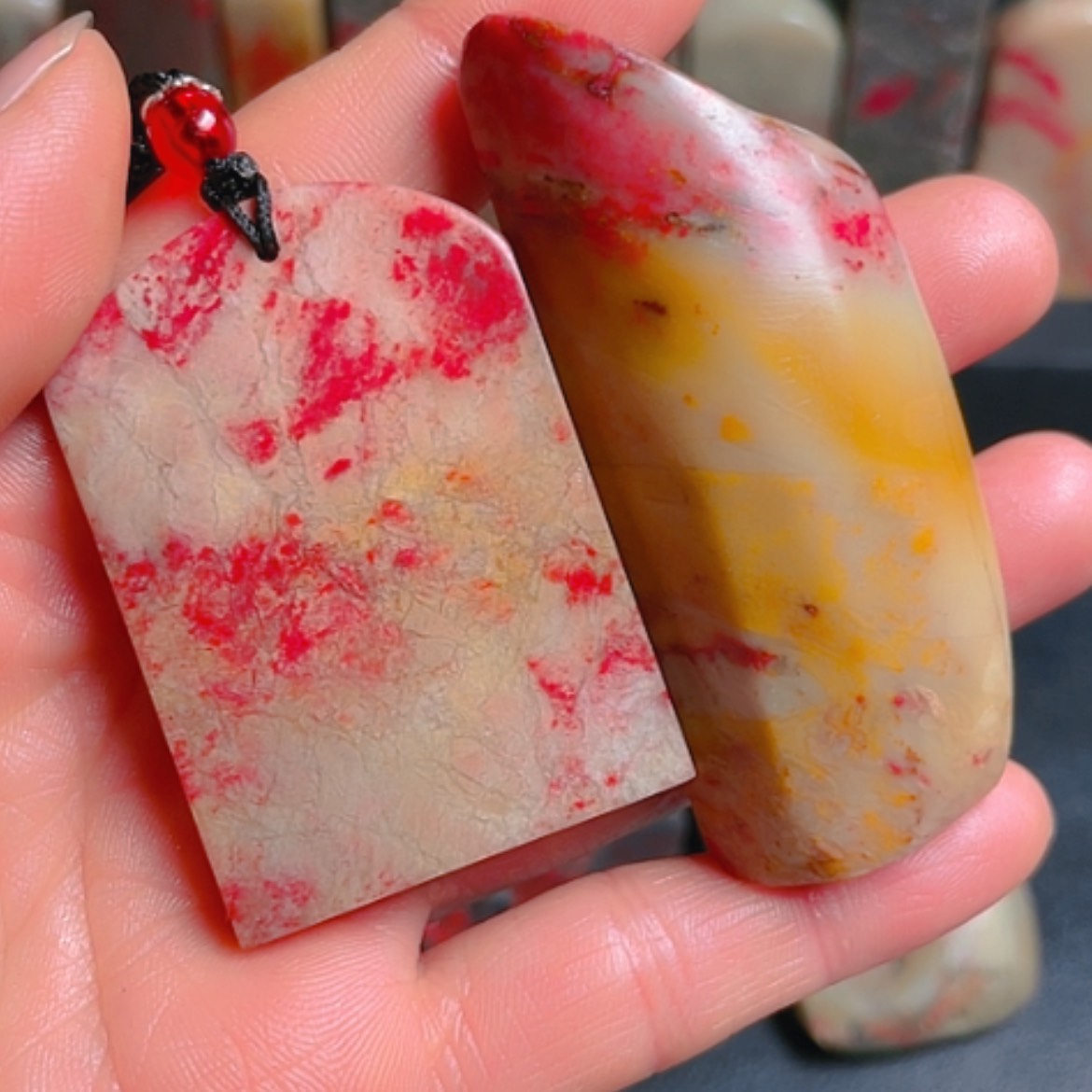 【闪购商品】昌化鸡血石摩**叶昌化鸡血石原石