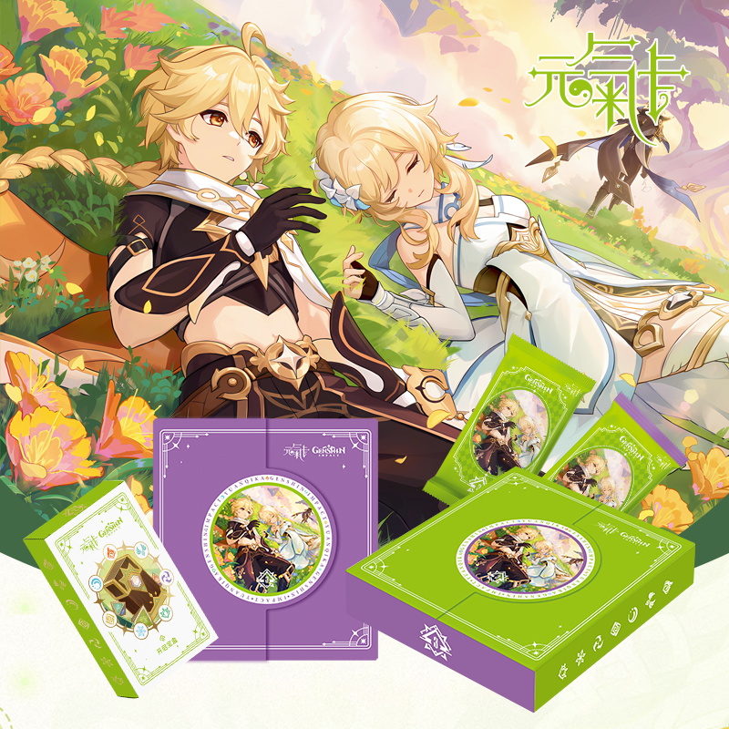 【叠叠尝鲜】元气神之眼第三弹国卡二创收藏卡牌（下单默认代拆）