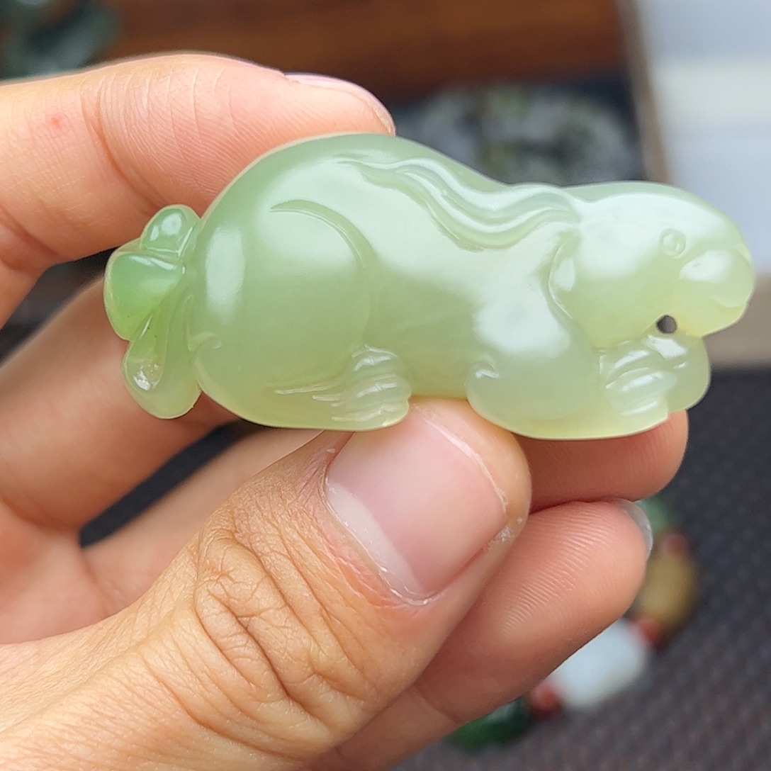 和田玉未镶嵌挂件