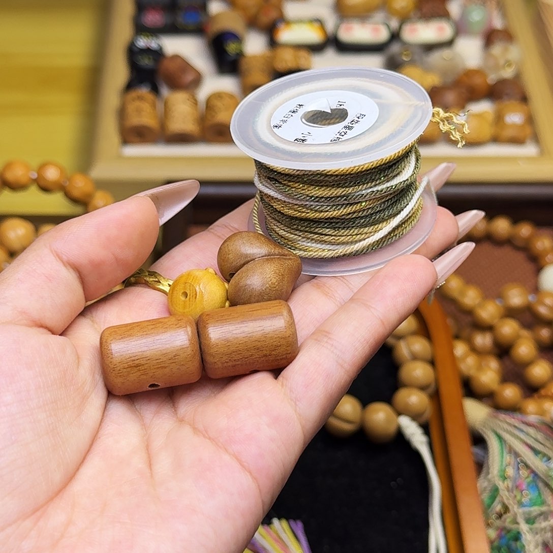 ᝰ***࿐猴头核桃吊坠配饰