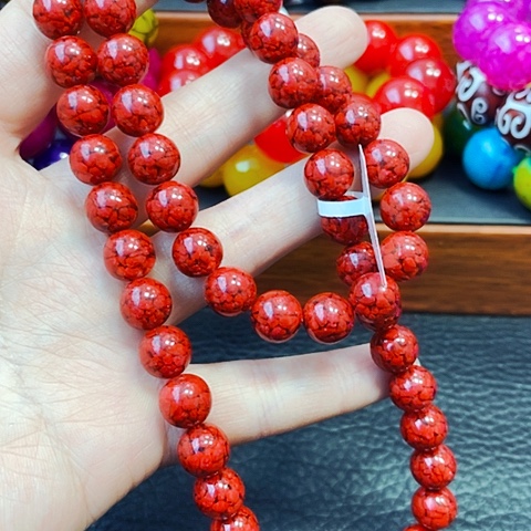 玛瑙/玉髓手链未镶嵌血灵芝12