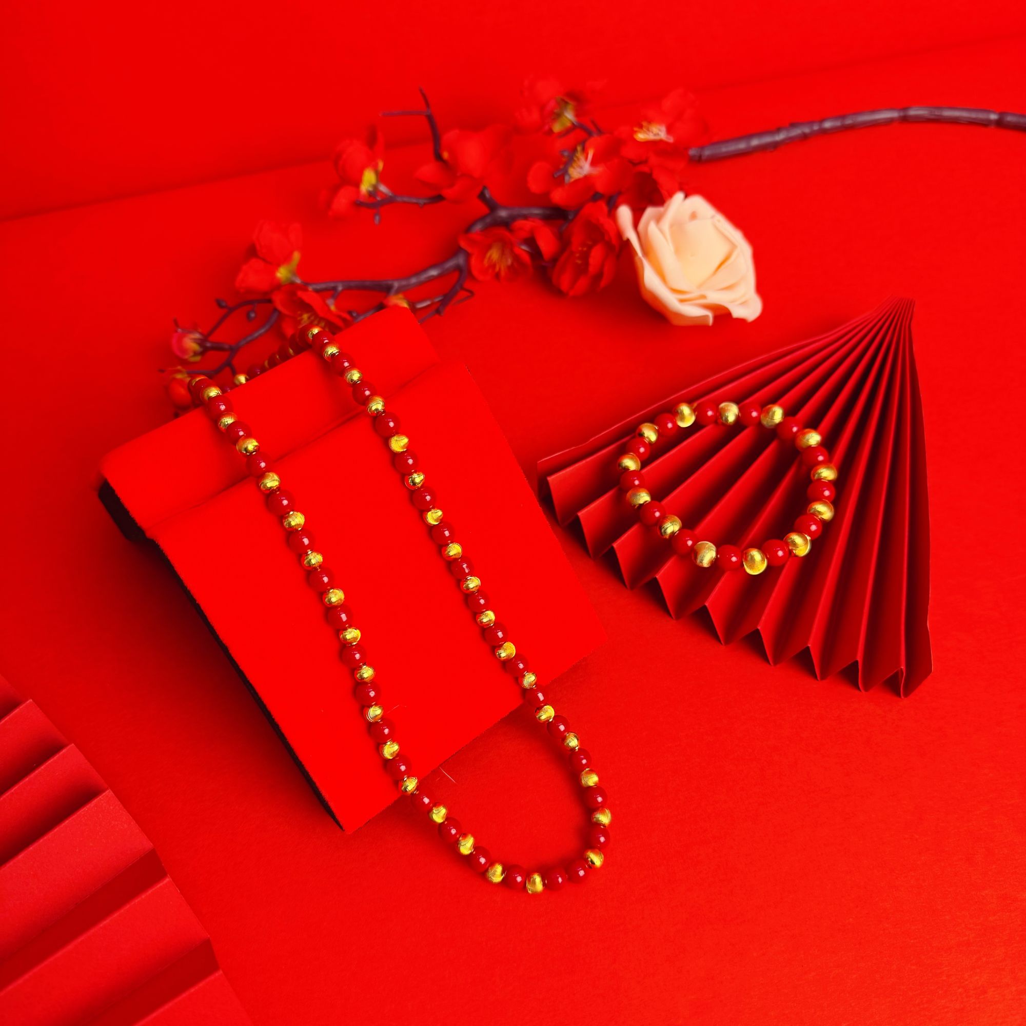  【吴总专属】新中式红色项链手串两件套多样性发货