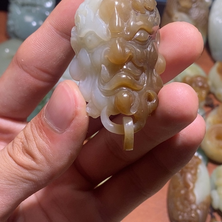 和田玉未镶嵌挂件