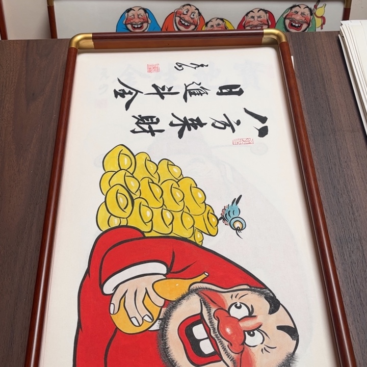 国画纯手绘禅意画作品