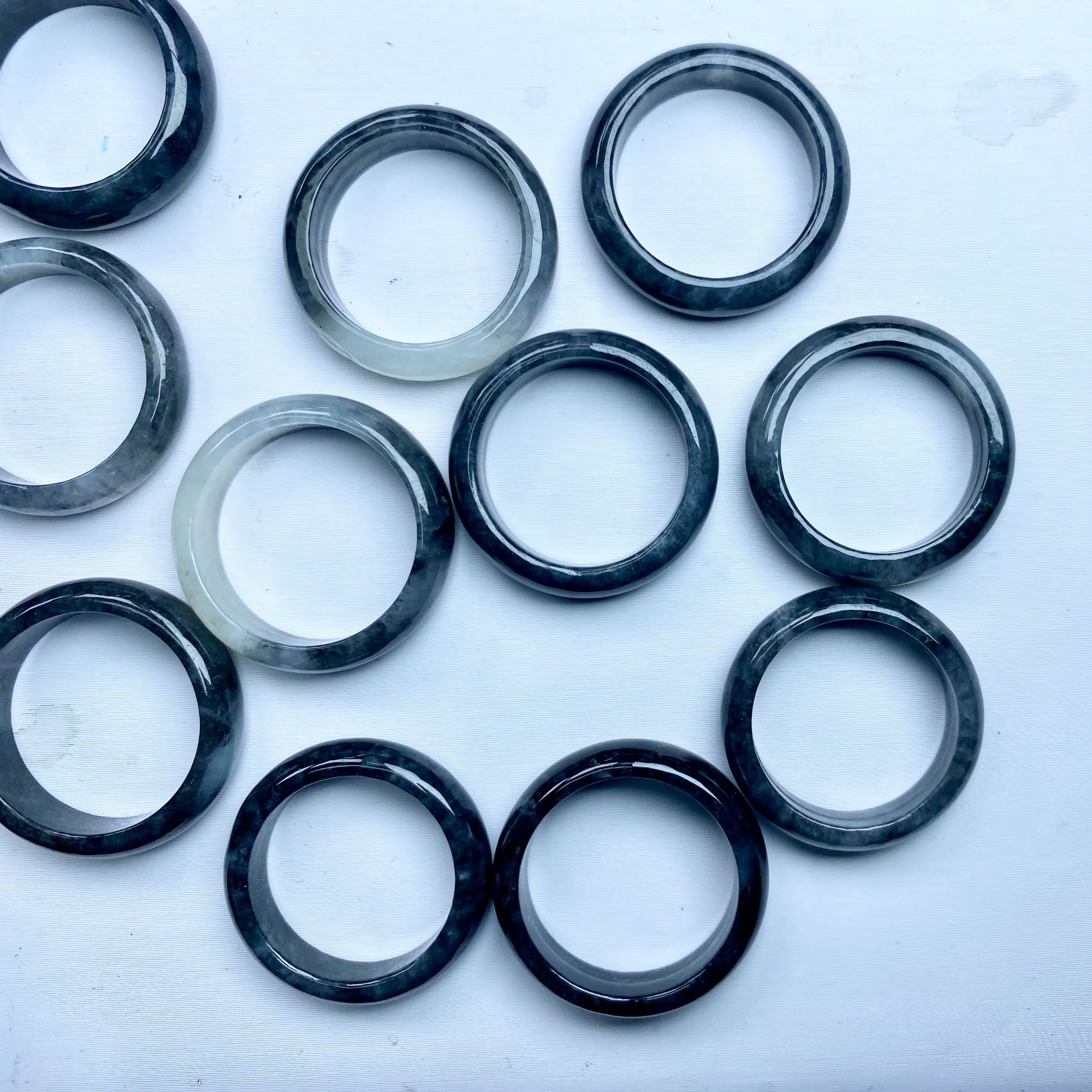 天然A货翡翠乌鸡戒圈-不挑圈口（多样性发其一）-ZYC2306230018