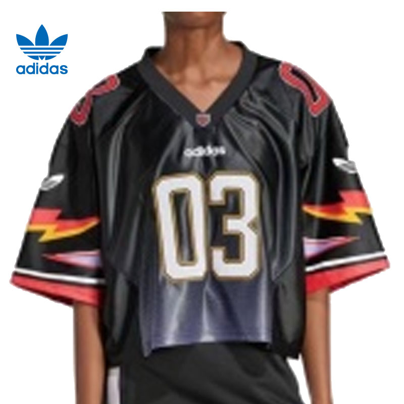 华adidas阿迪达斯三叶草女子运动休闲短袖T恤JX9217