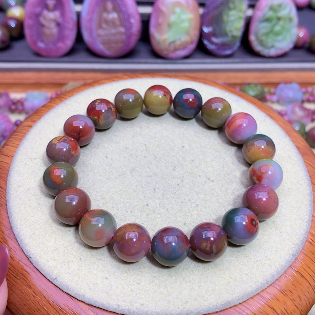 玛瑙手链未镶嵌盐源