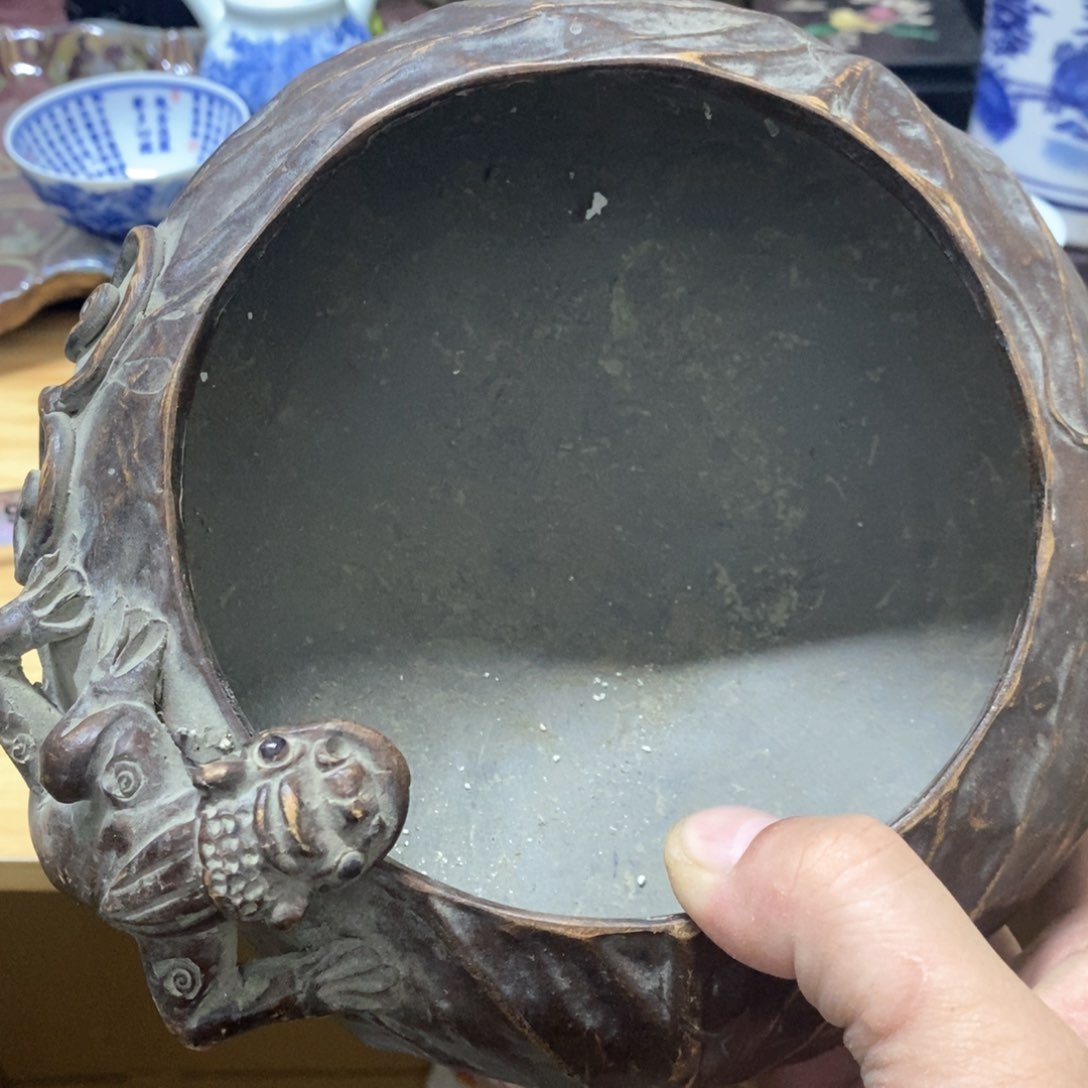 茶盏我*鱼密胺手绘陶瓷杯子