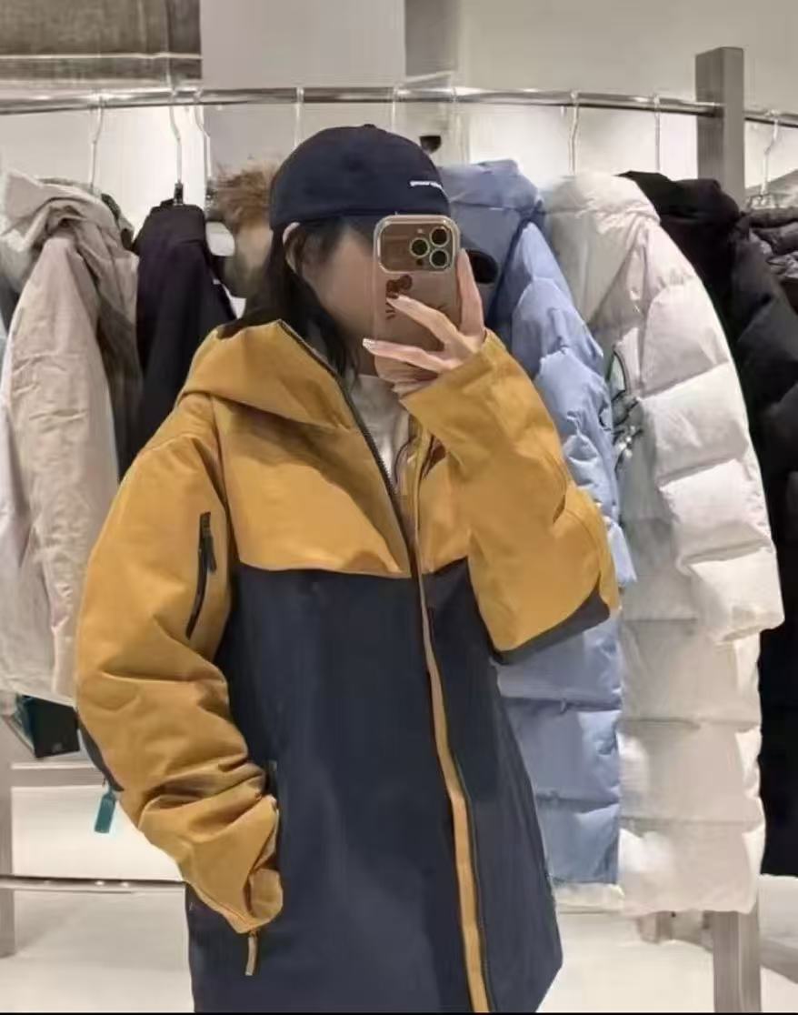 小麦C休闲舒适户外男女款羽绒服 G