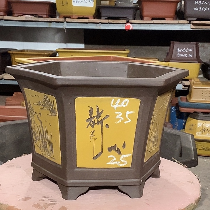 宜兴紫砂花盆花盆