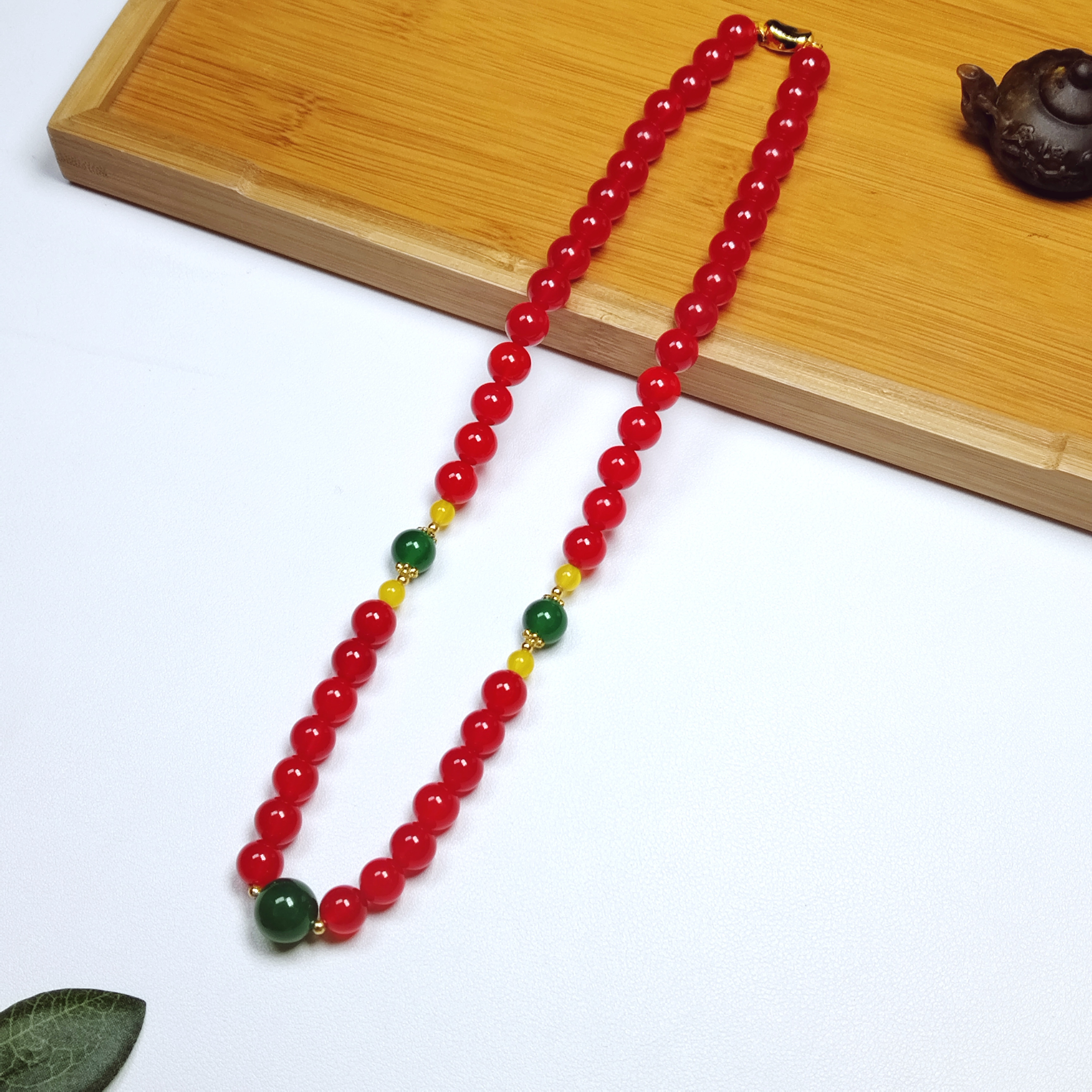 【侯总专属】85甄选国风设计款雪域红景天玛瑙项链