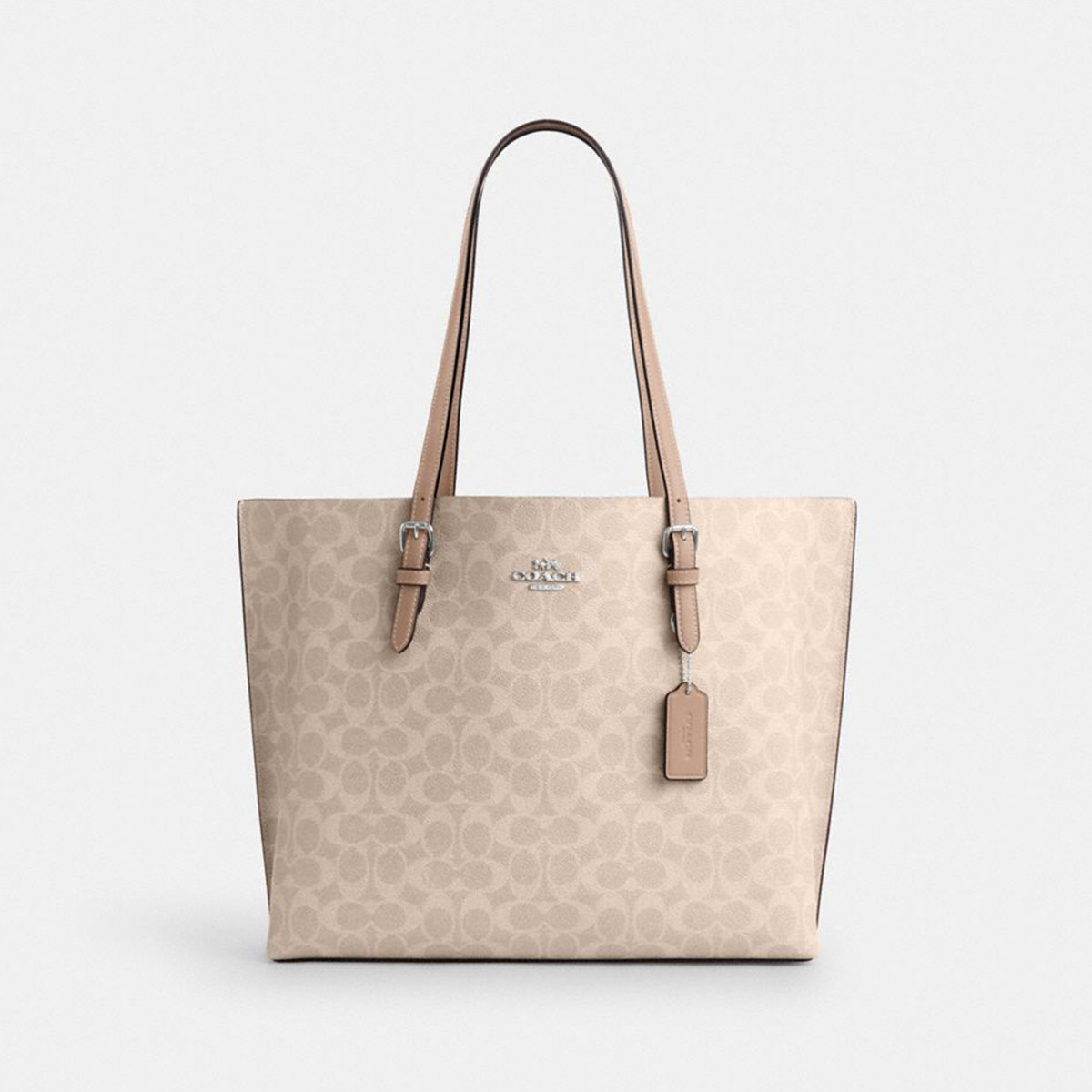COACH｜【全国联保】蔻驰Mollie 34老花单肩手提托特包CV967
