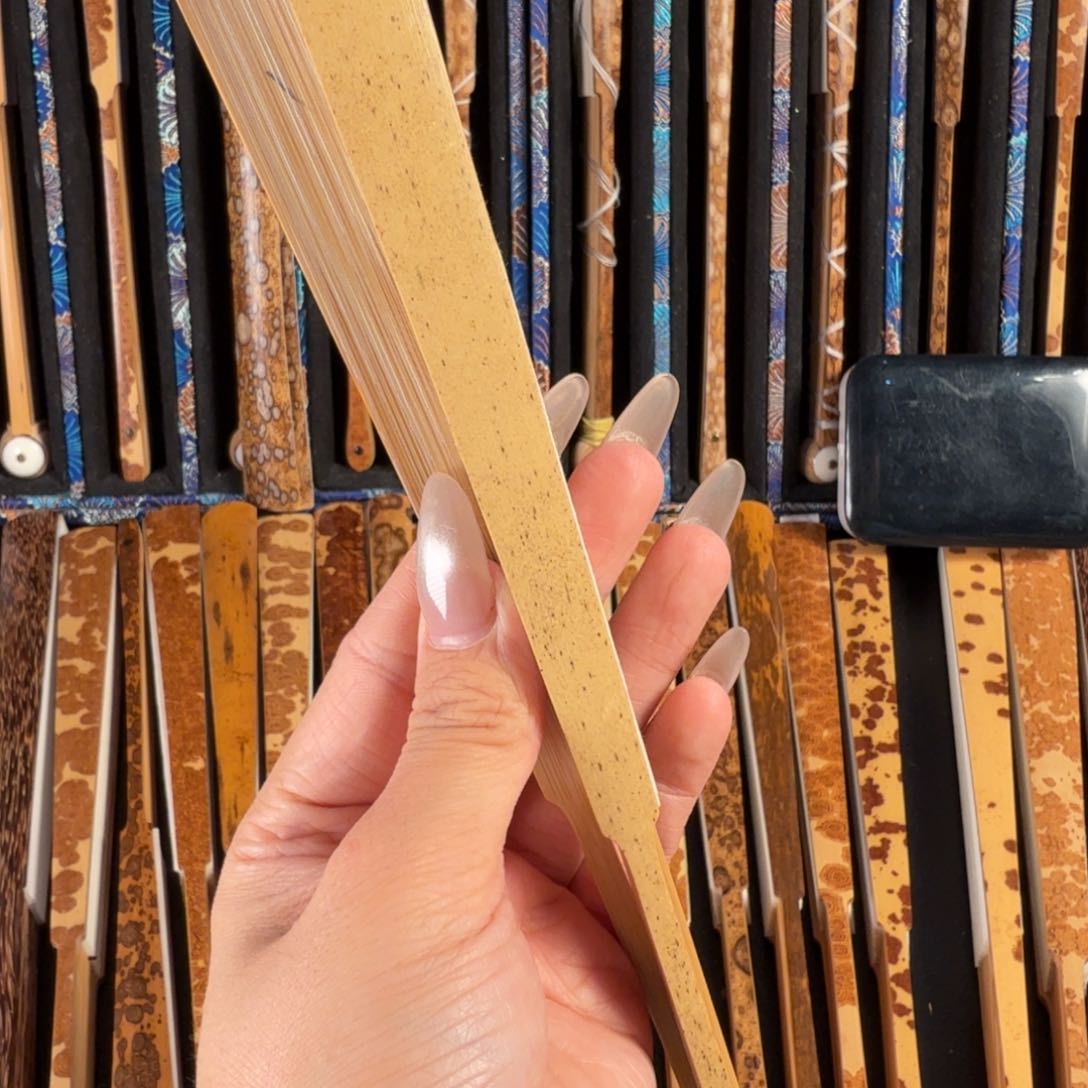 扇子澄*兵哥扇艺斑竹折扇