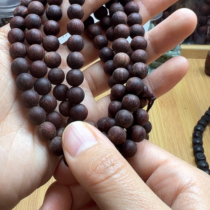 藤类降真香08-108红黄油圆珠