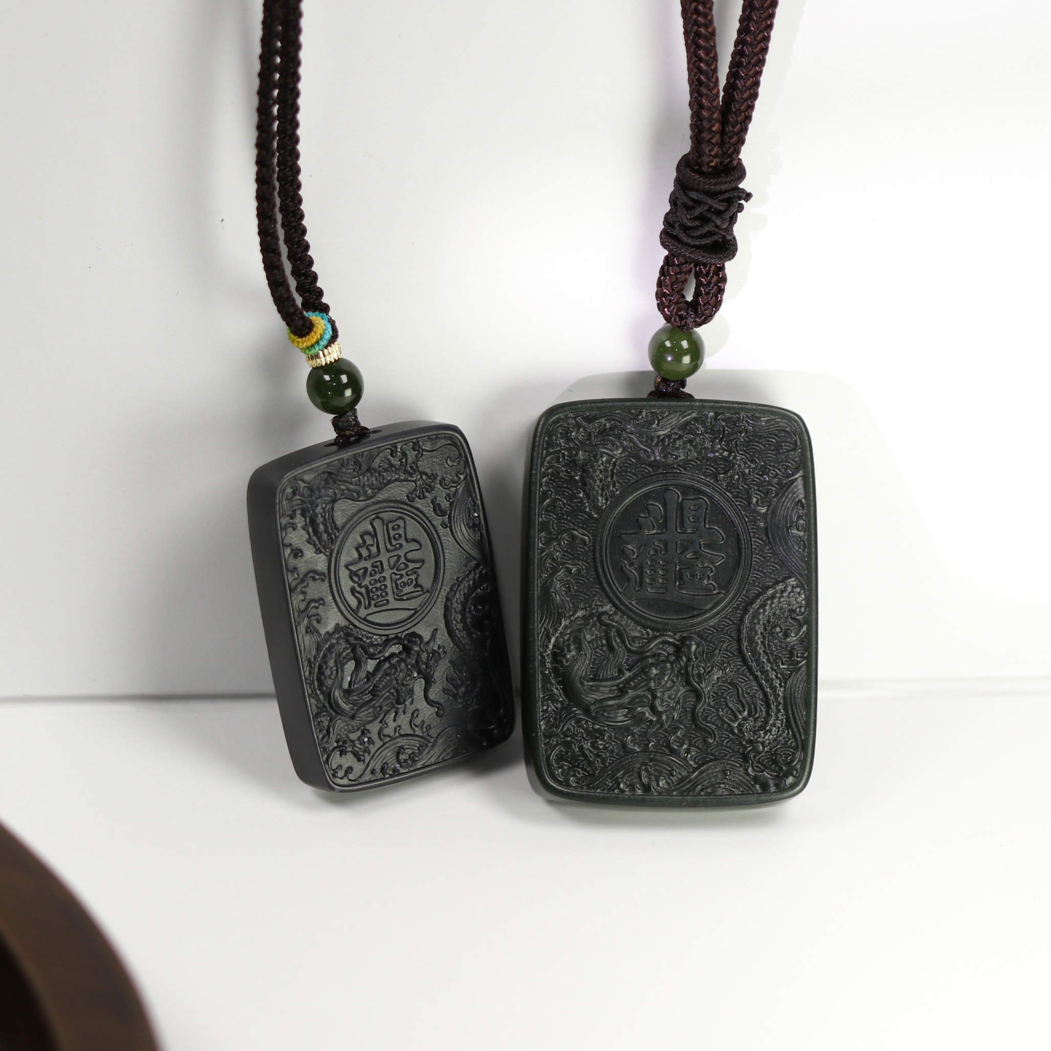 【日进斗金】天然和田玉青玉无事牌（多样性发货一件）