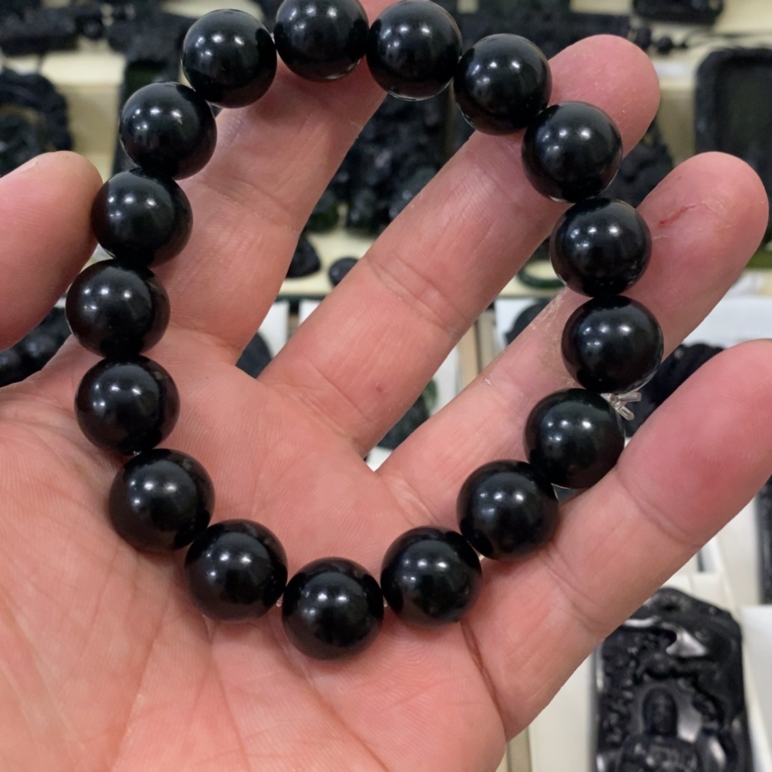 星***海蛇纹石玉未镶嵌手链