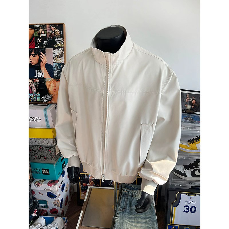 【高品质】美式三防立领飞行员夹克外套男秋季痞帅硬汉风短款棒球服